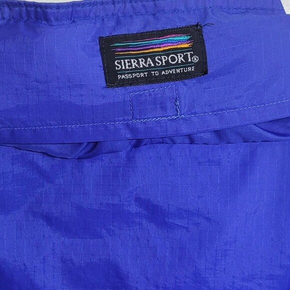 Vintage Mens Large Blue, Teal, Red  Sierra Sport windbreaker jacket - Picture 4 of 8